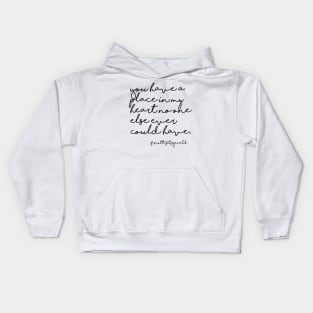 A place in my heart - Fitzgerald quote Kids Hoodie